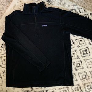 Patagonia 1/4 zip up Black